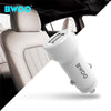 BWOO - Car Charger with 2 USB Ports, 12-24V, 18W + 5V 2.4A Output, White - - Mounts For Less