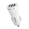 BWOO - Car Charger with 3 USB Ports, DC 12-24V, 5V 3.4A Output, Flame Retardant Shell, White - - Mounts For Less