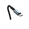BWOO - USB to USB Type-C Cable, 1 Meter Length, Braided Nylon and Aluminum Alloy Shell, Black - - Mounts For Less