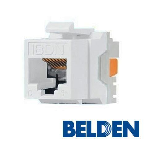 Belden AX101320 Keystone Connector Cat6 RJ-45 Punch Type 110 Female White - - Mounts For Less