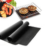 Better BBQ - Set of 2 Reusable Non-Stick Grill Mats, Black - - Mounts For Less
