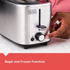 Black + Decker 2-Slice Toaster with Wide Slits, Stainless Steel - - Mounts For Less