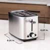 Black + Decker 2-Slice Toaster with Wide Slits, Stainless Steel - - Mounts For Less
