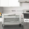 Black + Decker - Air-Fry Toaster Oven, 4 Slice Capacity, 30 Minute Timer, Stainless Steel - - Mounts For Less