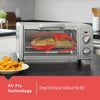Black + Decker - Air-Fry Toaster Oven, 4 Slice Capacity, 30 Minute Timer, Stainless Steel - - Mounts For Less
