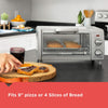 Black + Decker - Air-Fry Toaster Oven, 4 Slice Capacity, 30 Minute Timer, Stainless Steel - - Mounts For Less