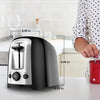 Black + Decker - Extra Large 2 Slice Toaster, 850W, Black - - Mounts For Less