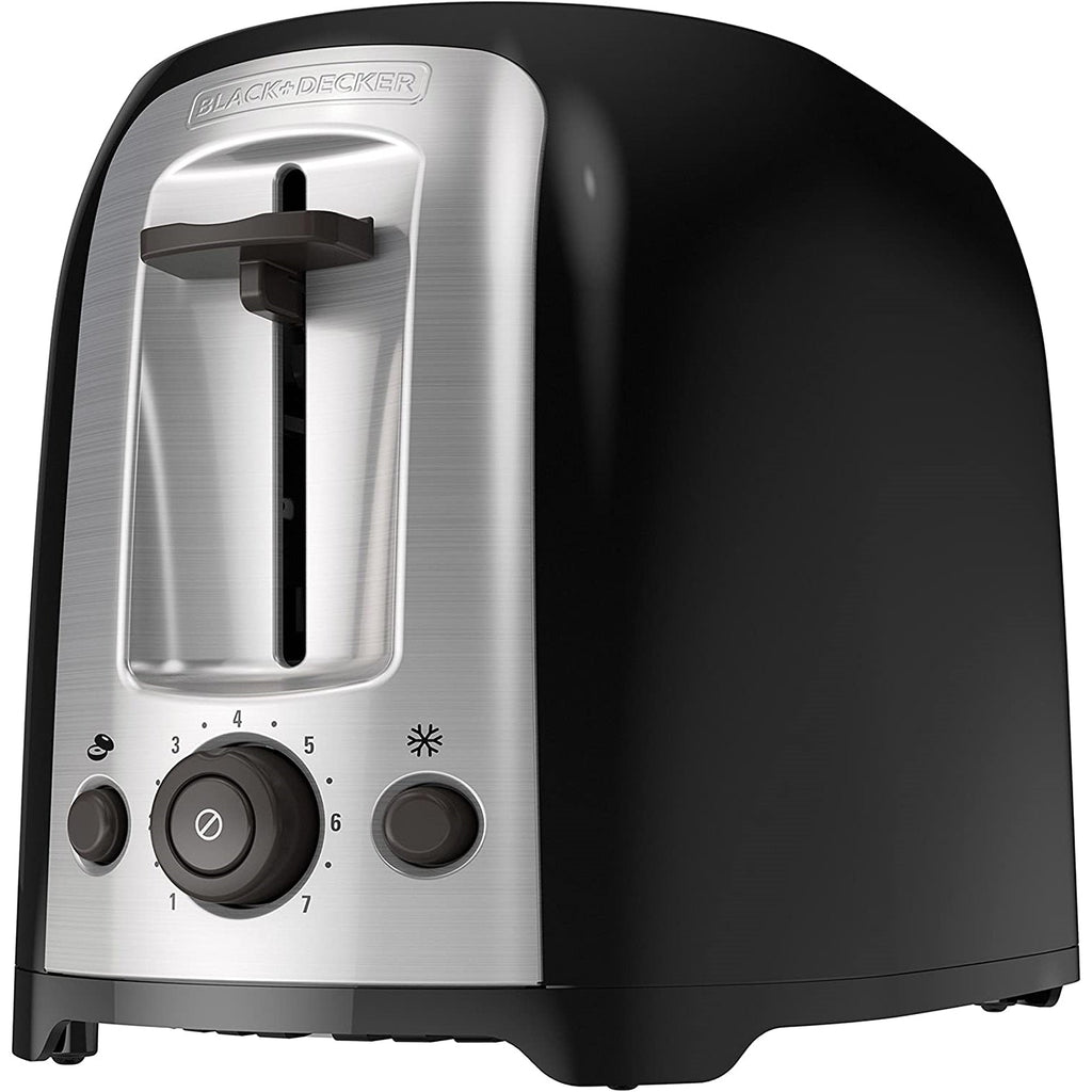 Black + Decker - Extra Large 2 Slice Toaster, 850W, Black - - Mounts For Less