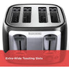 Black + Decker - Extra Large 4 Slice Toaster, 1400 Watts, Black - - Mounts For Less