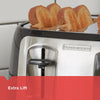Black + Decker - Extra Large 4 Slice Toaster, 1400 Watts, Black - - Mounts For Less