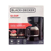 Black + Decker - Programmable Coffee Maker with 12 Cup Capacity, Black - - Mounts For Less