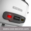 Black + Decker - Rice Cooker/Steamer, 6 Cup Capacity, Nonstick Bowl, White - - Mounts For Less
