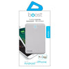Boost BPB350 - 4000 mAh Power Bank with Lightning Adapter, White - - Mounts For Less
