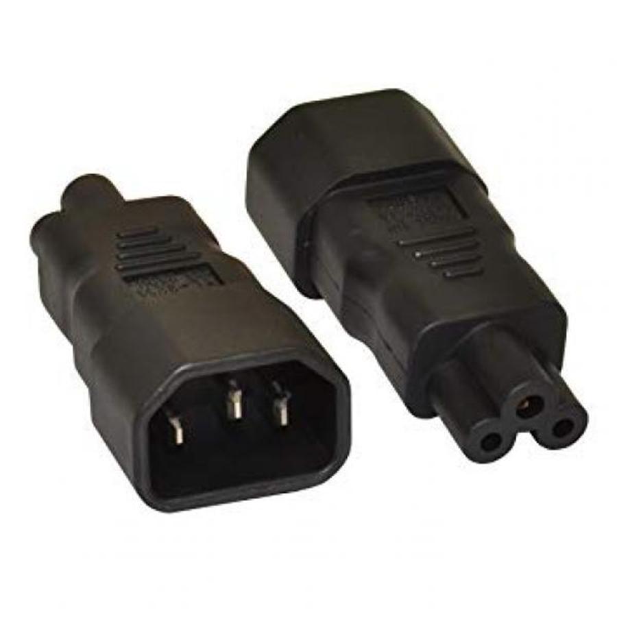 C14 to C5 Power Adapter Black - - Mounts For Less