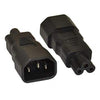C14 to C5 Power Adapter Black - - Mounts For Less