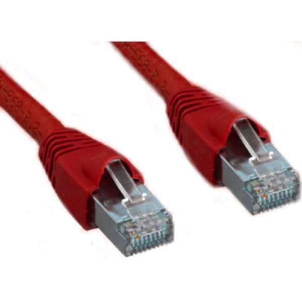 Câble Cat6a Ethernet Réseau Straight-Through 10 Gbit/S RJ-45 Blindé Rouge 5 Pieds - - Mounts For Less