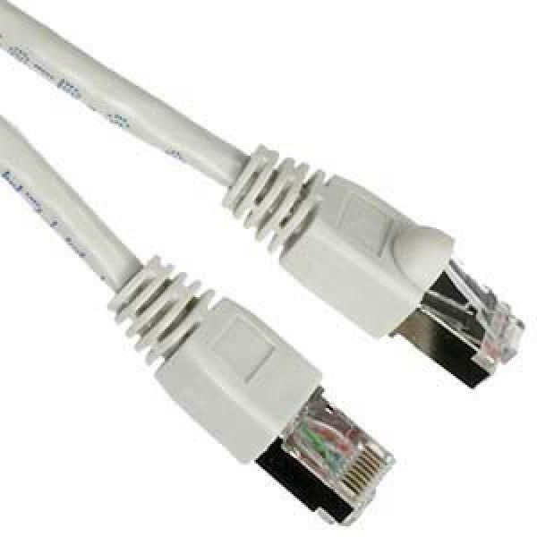 Cat6a Straight-Through Ethernet Cable Network 10 Gbit/S RJ-45 Shielded 200 Ft White - - Mounts For Less