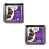 ChefElite - Set of 2 Square Cake Pans, 8"x8", Nonstick, Carbon Steel - - Mounts For Less