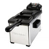 Chefman RJ07-3SS-T Family Size 3L Deep Fryer, Built-In Timer, Stainless Steel - - Mounts For Less