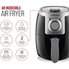 Chefman TurboFry 2L Compact Air Fryer with Adjustable Temperature Control, 30 Minutes Timer and Dishwasher Safe Basket Black - - Mounts For Less