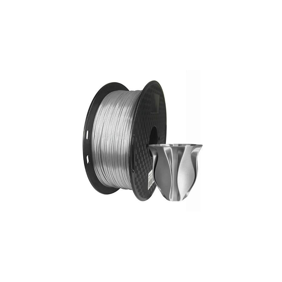 CloneBox - Filament Silk PLA 3D printer 1.75mm Prev. +/- 0.05mm, 1kg, Light Silver - - Mounts For Less