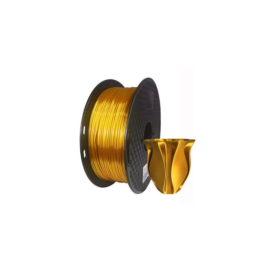 CloneBox - Silk PLA Filament for 3D Printer, 1.75mm Prev. +/- 0.05mm, 1kg, Light Gold - - Mounts For Less