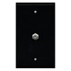 Coaxial F-Type Wallplate Black - - Mounts For Less