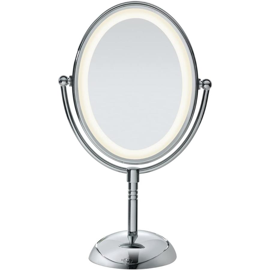 Conair TGBE51LEDC - Bilateral Freestanding Mirror, 7x and 1x Magnification, Soft Lighting, Chrome Finish - - Mounts For Less