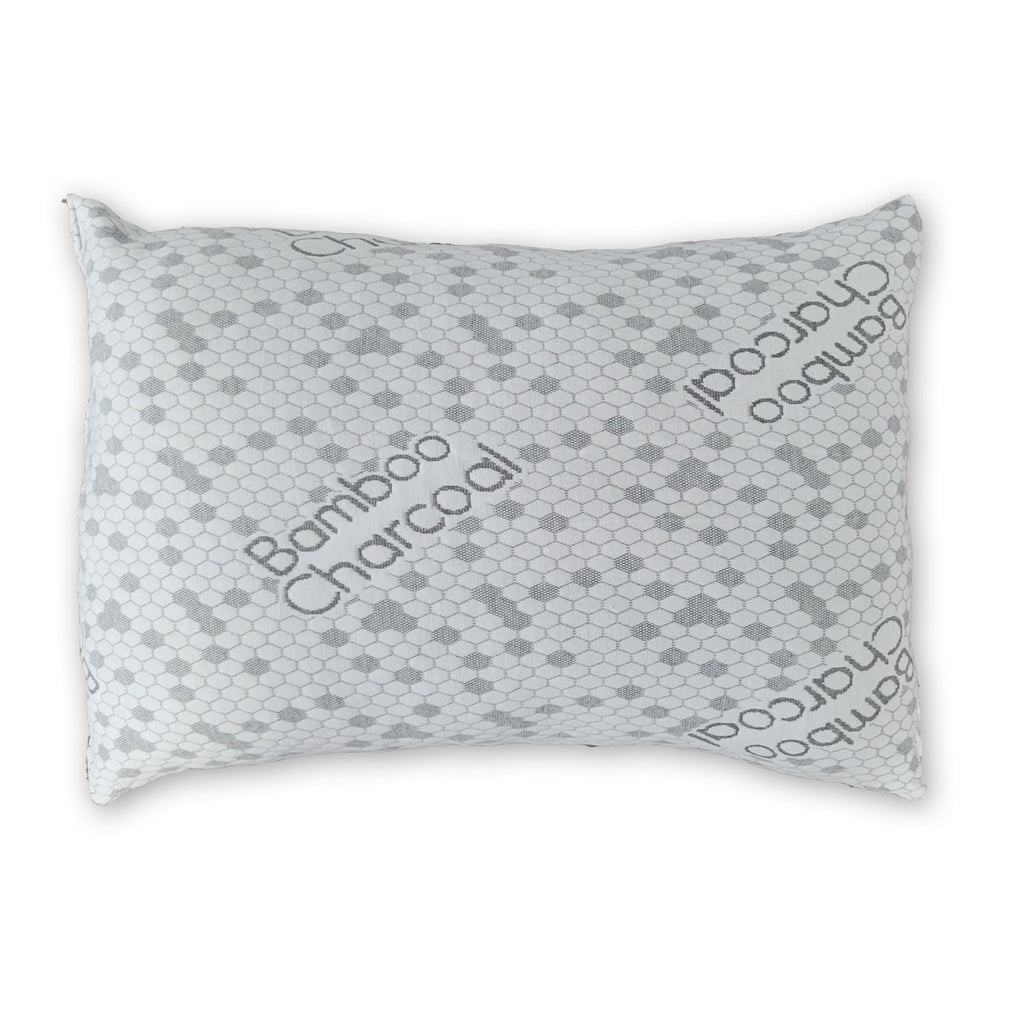Cotton House - Charcoal Infused Pillow, Hypoallergenic, Standard Size, Made in Canada - - Mounts For Less