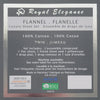 Cotton House - Flannel Sheet Set, 100% Cotton, Twin Size, Fern Leaves Design - - Mounts For Less