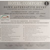 Cotton House - Hotel Comfort Synthetic Duvet, 100% Cotton, 100% MicroGel Fiber 3D Filling, Queen Size, White - - Mounts For Less