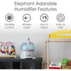 Crane - Cool Mist Air Humidifier for Kids Room, 1 Gallon Capacity, Elephant - - Mounts For Less
