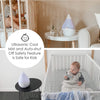 Crane - Ultrasonic Cool Mist Air Humidifier, 360 Degree Rotating Nozzle, White - - Mounts For Less