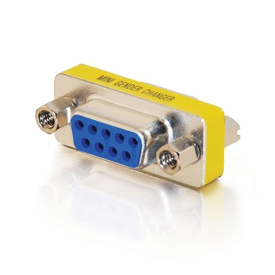 DB9F to DB9F Slimline Gender Changer/Adapter - - Mounts For Less