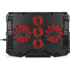 ENHANCE Cryogen Laptop Cooling Stand 5 Fans 2 USB Ports Slim Design with Red LED - - Mounts For Less