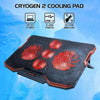 ENHANCE Cryogen Laptop Cooling Stand 5 Fans 2 USB Ports Slim Design with Red LED - - Mounts For Less