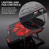 ENHANCE Cryogen Laptop Cooling Stand 5 Fans 2 USB Ports Slim Design with Red LED - - Mounts For Less
