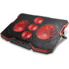 ENHANCE Cryogen Laptop Cooling Stand 5 Fans 2 USB Ports Slim Design with Red LED - - Mounts For Less