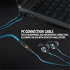 ENHANCE Scoria Vibration Gaming Earbuds Black - - Mounts For Less