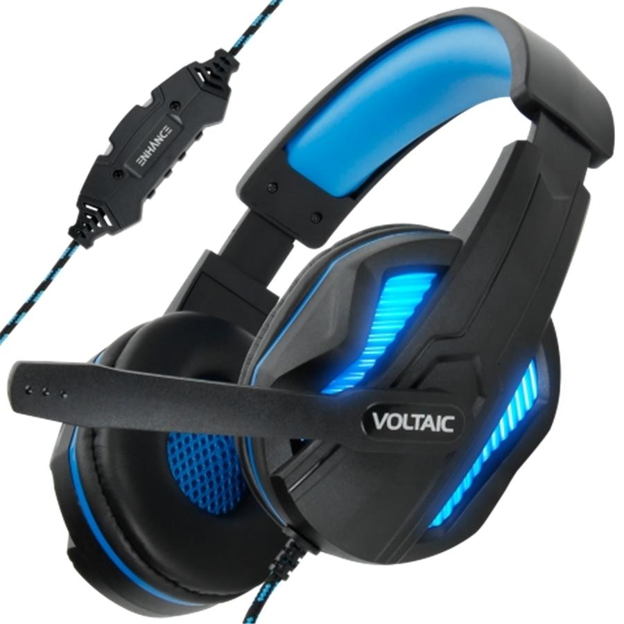 ENHANCE Voltaic Pro Gaming Headset Black and Blue - - Mounts For Less