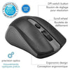 Elink CM500 - Wired Optical Wheel Mouse, 3 Buttons, 1200 dpi, Grey and Black - - Mounts For Less