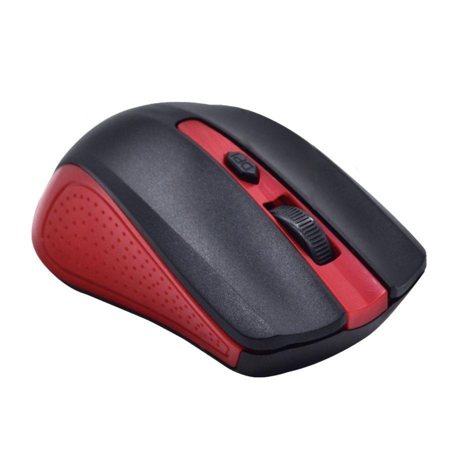 Elink CM500 - Wired Optical Wheel Mouse, 3 Buttons, 1200 dpi, Red and Black - - Mounts For Less