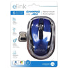 Elink CM524 - 6 Button Wireless Optical Gaming Mouse With Click Wheel and Nano Receiver, Blue - - Mounts For Less