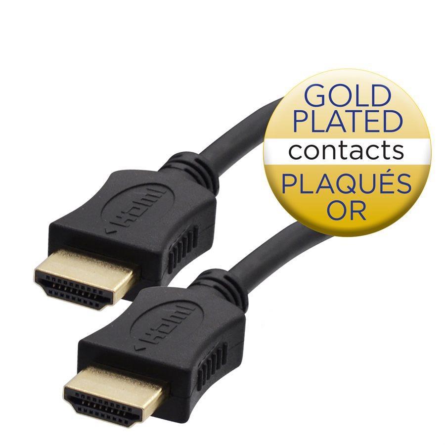 Elink CV-193 - High Speed HDMI 1.4 Cable with Ethernet Channel, 18 Feet, Black - - Mounts For Less