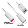 Elink EK-4073 USB to Micro USB LED Charging Cable Changing colour when Charged - - Mounts For Less