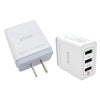 Elink EK114 - 3 Port USB Charger with Quick Charge 3.0, White - - Mounts For Less