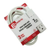 Elink EL-883 3 Outlet Grounded Interior Extension Power Bar 7Ft White - - Mounts For Less