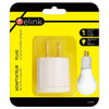 Elink EL465- Medium Base Light Bulb Plug Adapter, White - - Mounts For Less