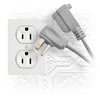 Elink EX-521 - Indoor Heavy Duty Extension Cord, 8 Feet, Grey - - Mounts For Less