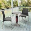 Ener-G+ HEA-115J88-GOLD Bistro Style Infrared Heated Table 1500 W Silver - - Mounts For Less